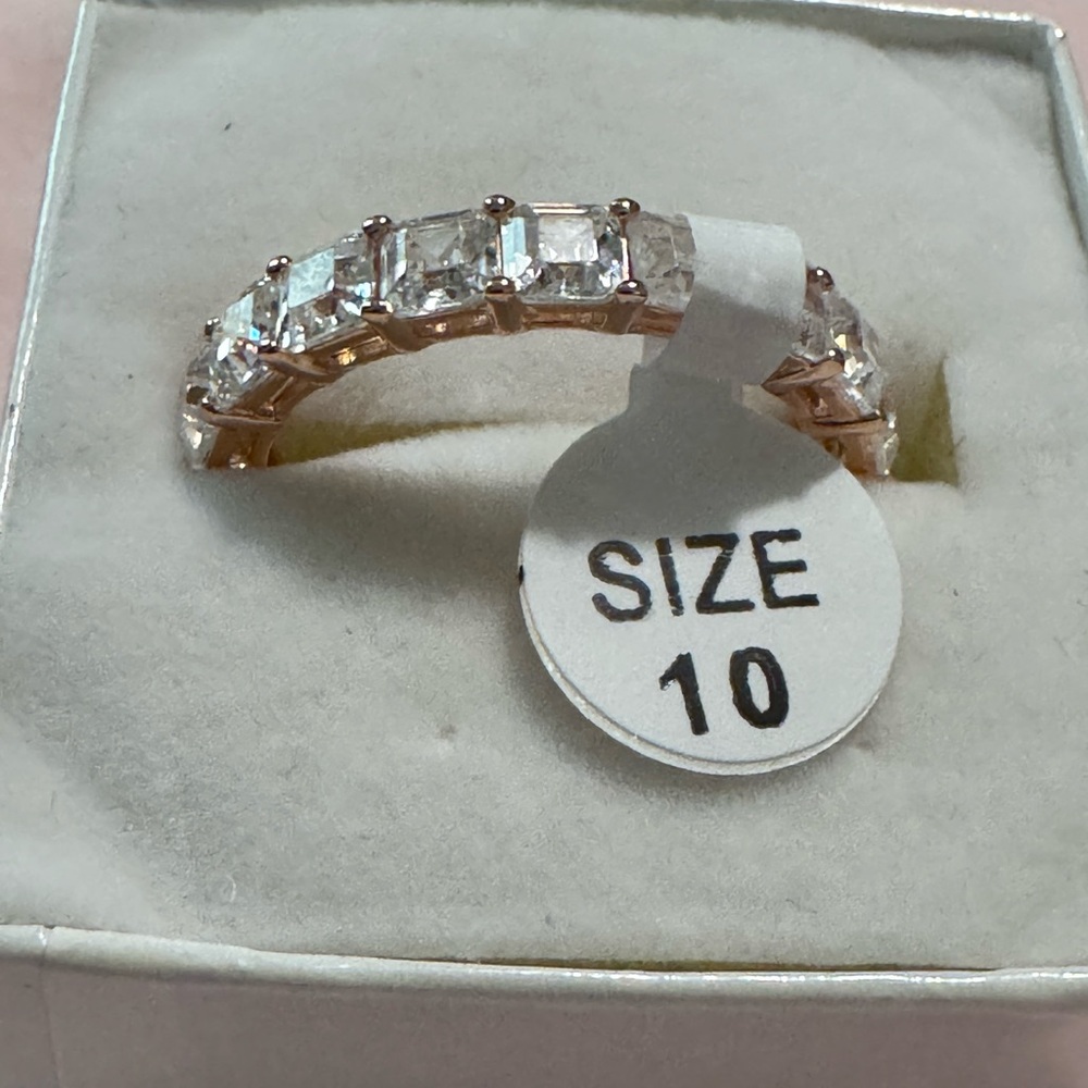 Rose Gold and Astral Sparkling Ring